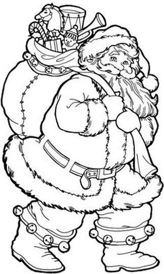 Santa Claus Colouring Pages part 17